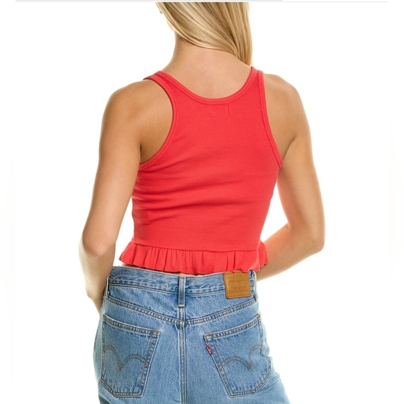 NWOT M Nation LTD Langley Crop Top in Candy Apple - Picture 2 of 2
